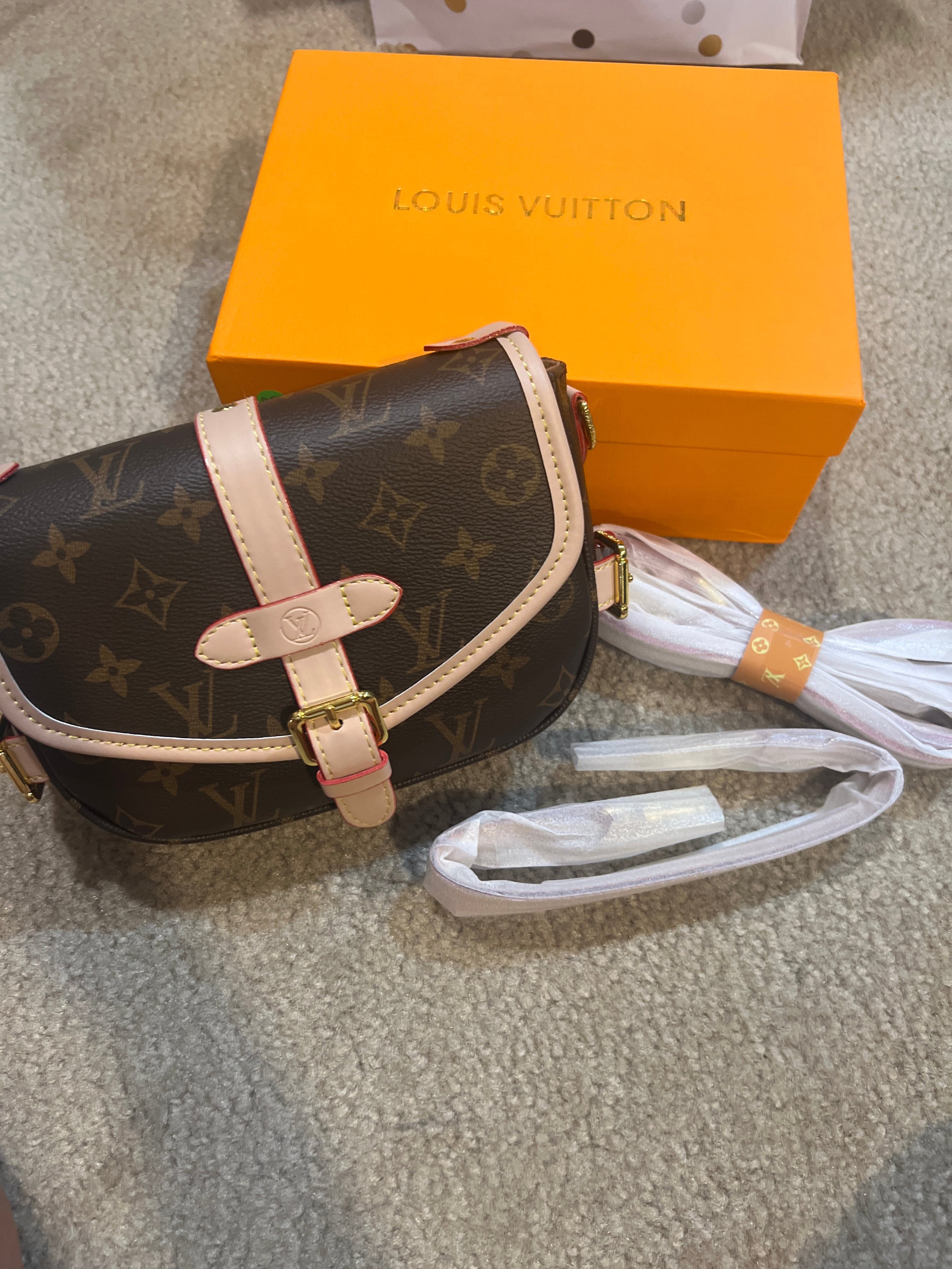 LV Mini Messenger Small Purse Pink Purses and More